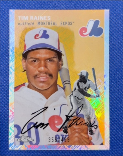 2023 Topps Chrome Platinum Anniversary #428 Tim Raines — front