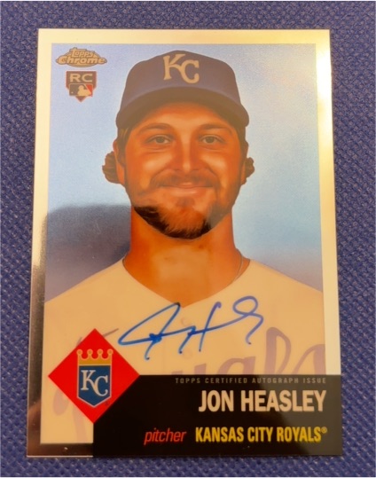 2022 Topps Chrome Platinum Anniversary #CPA-JHE Jon Heasley — front