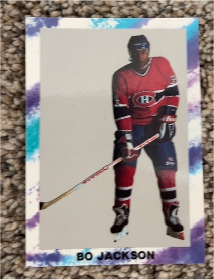 1990 Broder Promo #NNO Bo Jackson Bo Knows Hockey — front