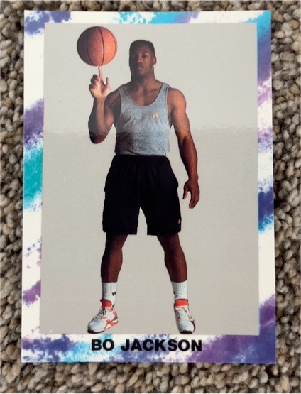 1990 Bo Knows (Purple Teal & White Border) (unlicensed) #NNO Bo Jackson — front