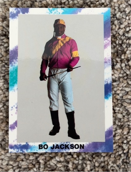 1990 Broder Bo Jackson Bo Knows Horse Racing #NNO — front