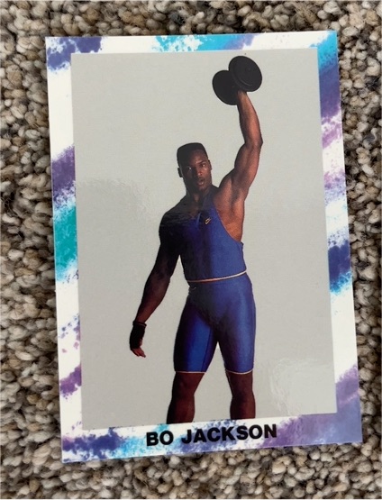 1990 Broder Sports Stars #NNO Bo Jackson Bo Knows Weight Lifting — front