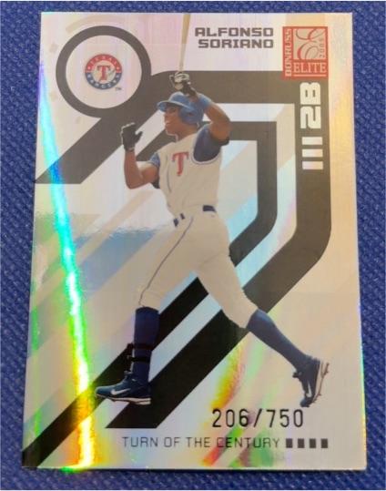 2005 Donruss Elite #140 Alfonso Soriano Turn of the Century — front