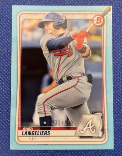 2020 Bowman Draft #BD-183 Shea Langeliers — front