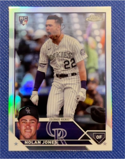 2023 Topps Chrome Update #USC178 Nolan Jones RC — front