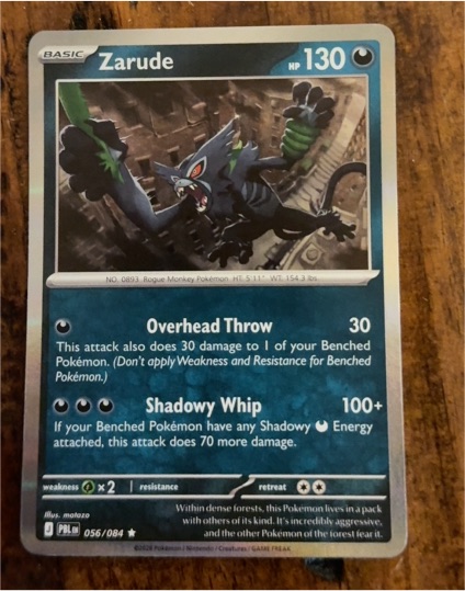 2022 Pokémon 056 Zarude — front