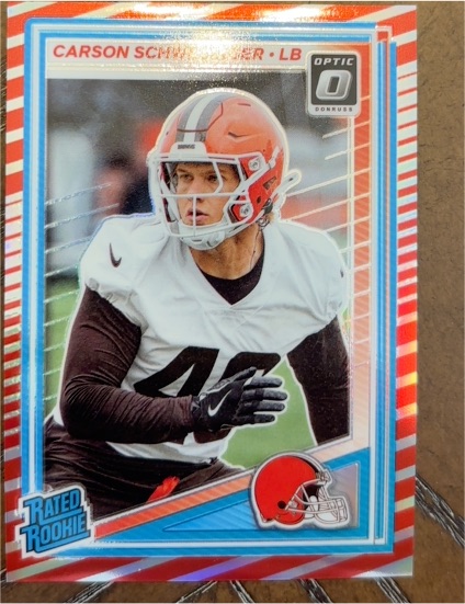 2025 Donruss Optic #217 Carson Schwesinger — front