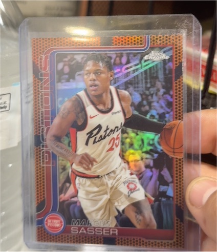 2025-26 Topps Chrome #35 Marcus Sasser — front