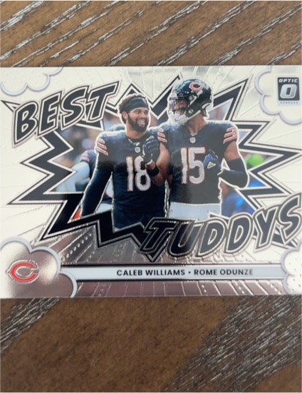 2025 Panini Donruss Optic Best Tuddys #8 Caleb Williams Rome Odunze — front