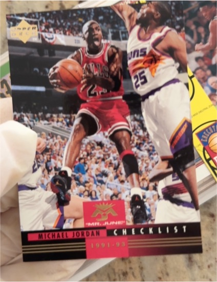 1993-94 Upper Deck #MJ 10 Michael Jordan Mr. June Checklist — front