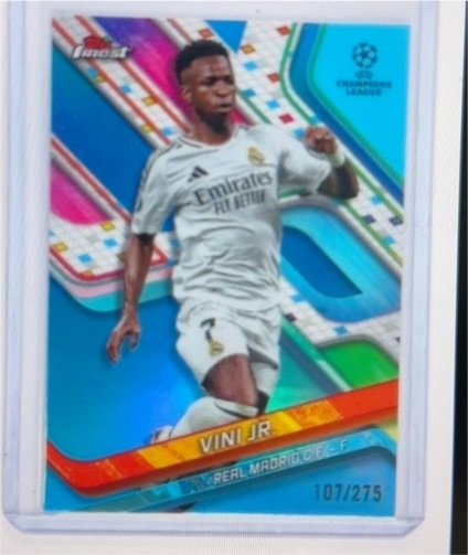 2024 Topps Finest UEFA Champions League #7 Vini Jr. — front