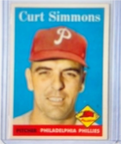 1958 Topps #404 Curt Simmons — front