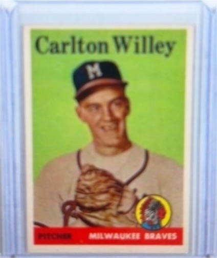 1958 Topps #407 Carlton Willey — front