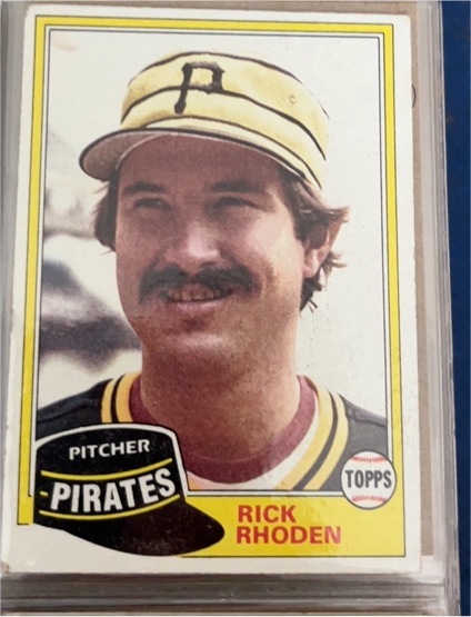 1981 Topps #312 Rick Rhoden Pittsburgh Pirates — front