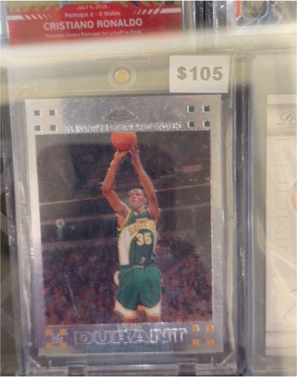 2007-08 Topps Chrome #131 Kevin Durant Rookie Card — front