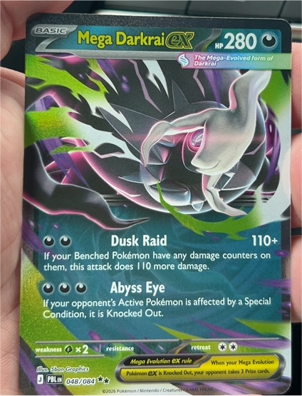 2026 Pokémon TCG Mega Darkrai EX 048/084 — front
