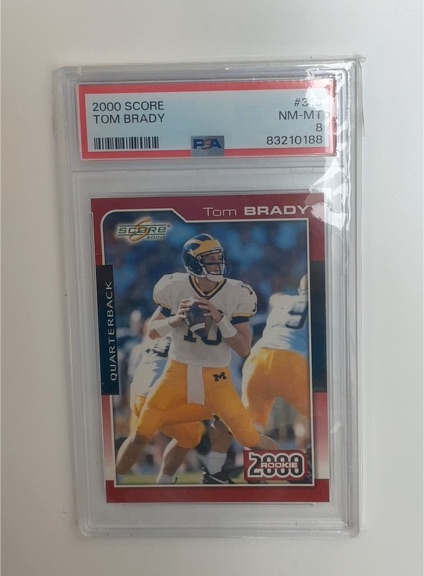 2000 Score #316 Tom Brady Rookie Card — front