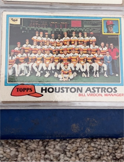 1981 Topps #678 Houston Astros Team Checklist Bill Virdon — front
