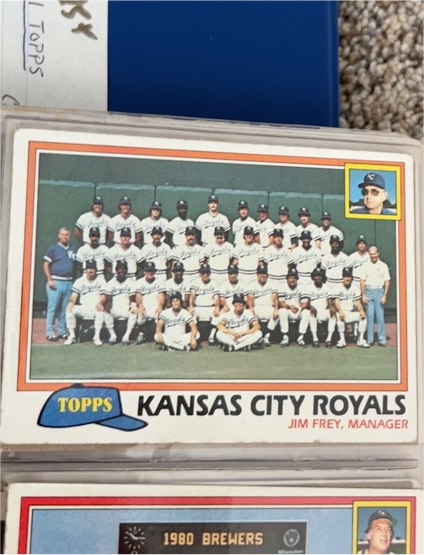 1981 Topps #667 Kansas City Royals Team Card — front