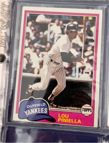 1981 Topps #724 Lou Piniella — front