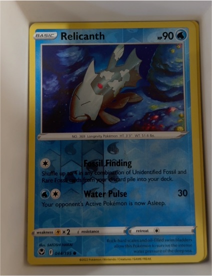 2022 Pokémon TCG Silver Tempest #044 Relicanth — front