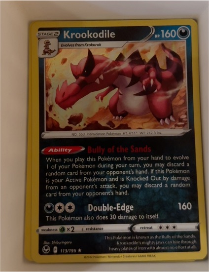 2022 Pokémon #113 Krookodile — front