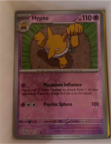 2023 Pokémon Scarlet & Violet #083 Hypno — front