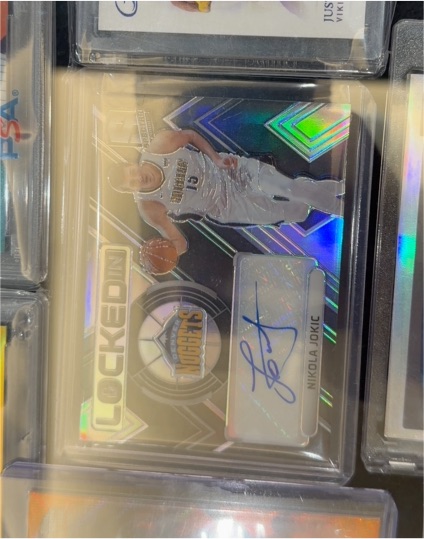 2019-20 Panini Mosaic Fast Break Autographs #FB-NJK Nikola Jokić — front