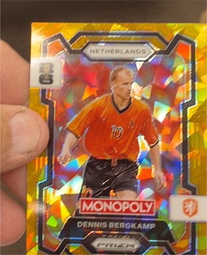 2026 Panini Prizm Monopoly FIFA World Cup #74 Dennis Bergkamp — front