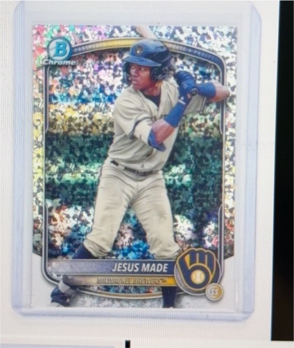 2025 Bowman Chrome #BCP-245 Jesus Made — front