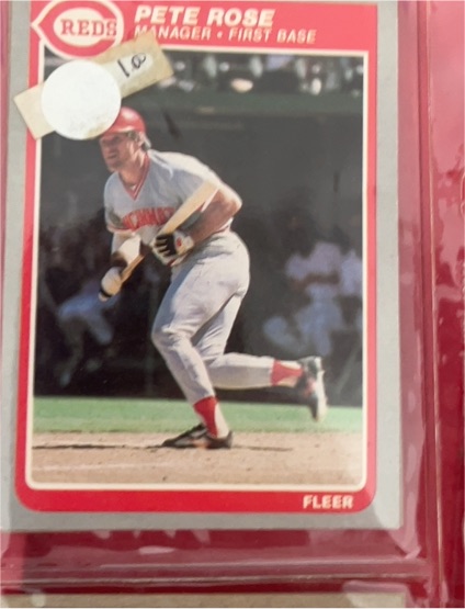1985 Fleer #550 Pete Rose — front