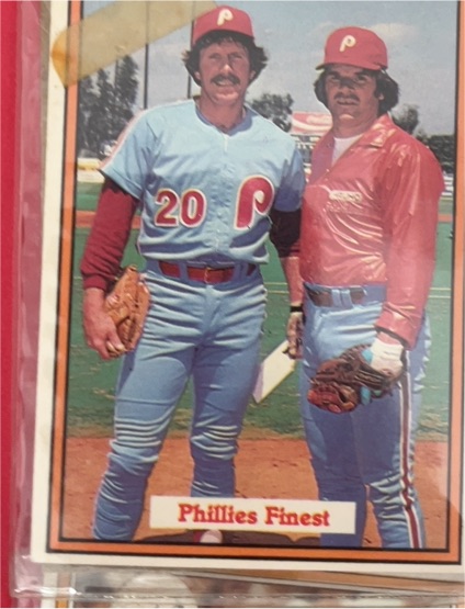 1982 Donruss #585 Phillies Finest Mike Schmidt Pete Rose — front