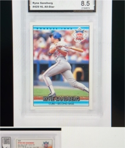 1992 Donruss #429 Ryne Sandberg — front