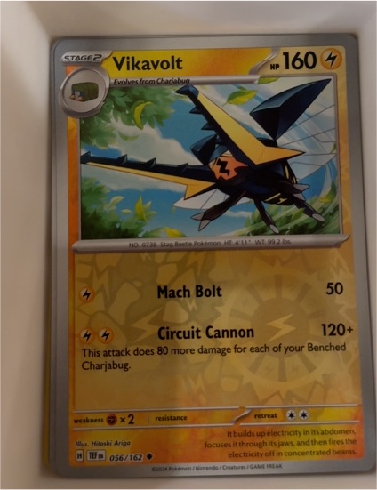2024 The Pokémon Company SV05: Temporal Forces #056 Vikavolt — front