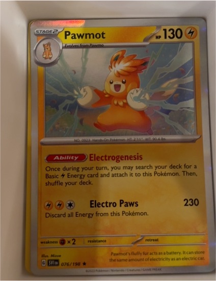 2023 Pokemon Scarlet & Violet SV01 #076 Pawmot — front