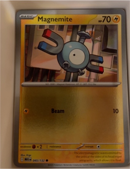 2025 Pokémon Mega Evolution #045 Magnemite — front