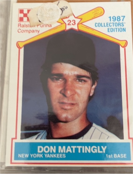 1987 Ralston Purina Collector's Edition #5 Don Mattingly — front