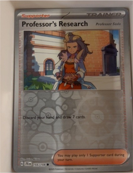 2025 Pokémon Journey Together #155 Professor's Research (Professor Sada) — front