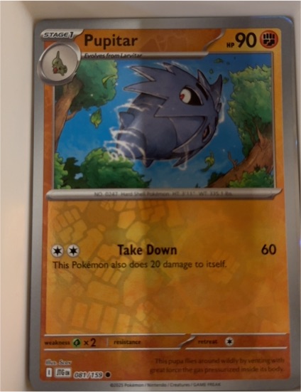 2025 Pokémon Journey Together #081 Pupitar — front