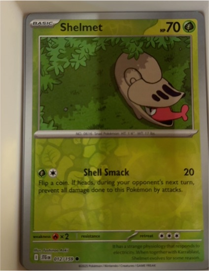 2025 Pokémon #012 Shelmet — front