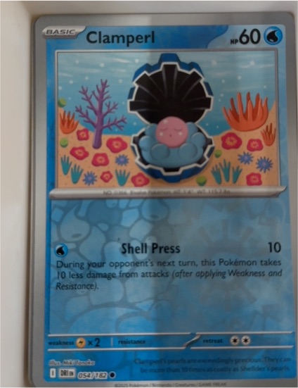 Clamperl 2025 Pokémon TCG #054/182 Destined Rivals — front