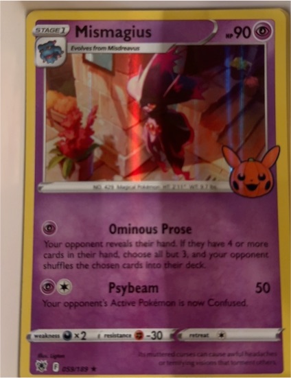 2022 Pokémon TCG Trick Or Trade #059 Mismagius — front