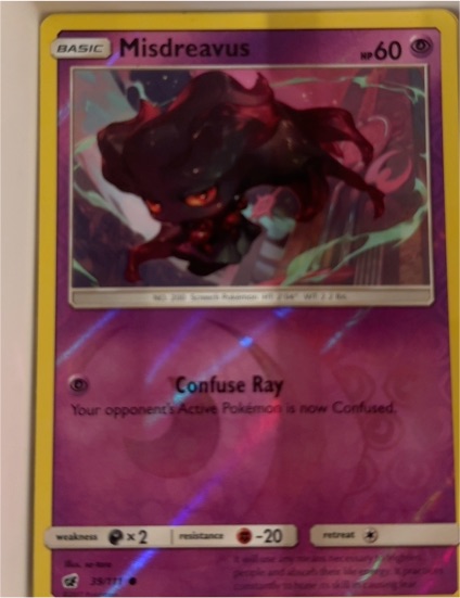 2017 Pokémon Sun & Moon Crimson Invasion #39 Misdreavus — front