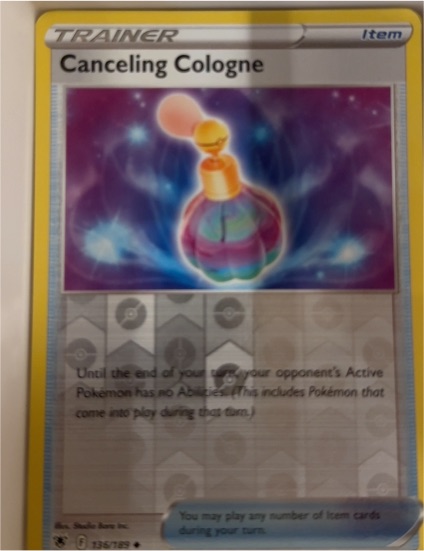 2022 Pokémon Astral Radiance #136 Canceling Cologne — front