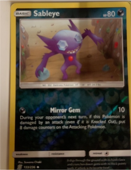 2019 Pokémon SM Unified Minds #133 Sableye — front