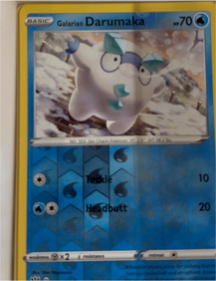 2020 Pokémon TCG Darkness Ablaze #043 Galarian Darumaka — front