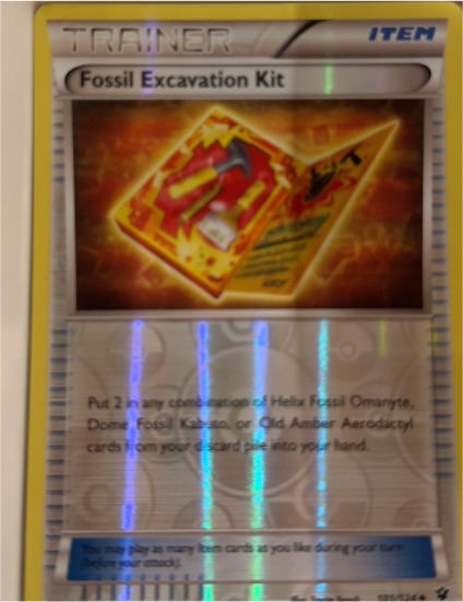 2016 Pokémon XY Fates Collide #101 Fossil Excavation Kit — front