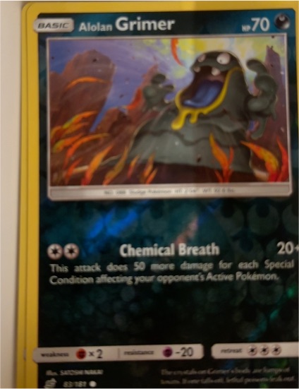 2019 Pokémon Sun & Moon Team Up #83 Alolan Grimer — front
