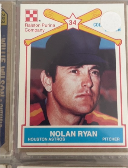 1987 Ralston Purina #34 Nolan Ryan — front