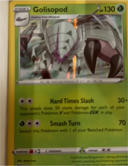 2020 Pokemon Darkness Ablaze #018 Golisopod — front